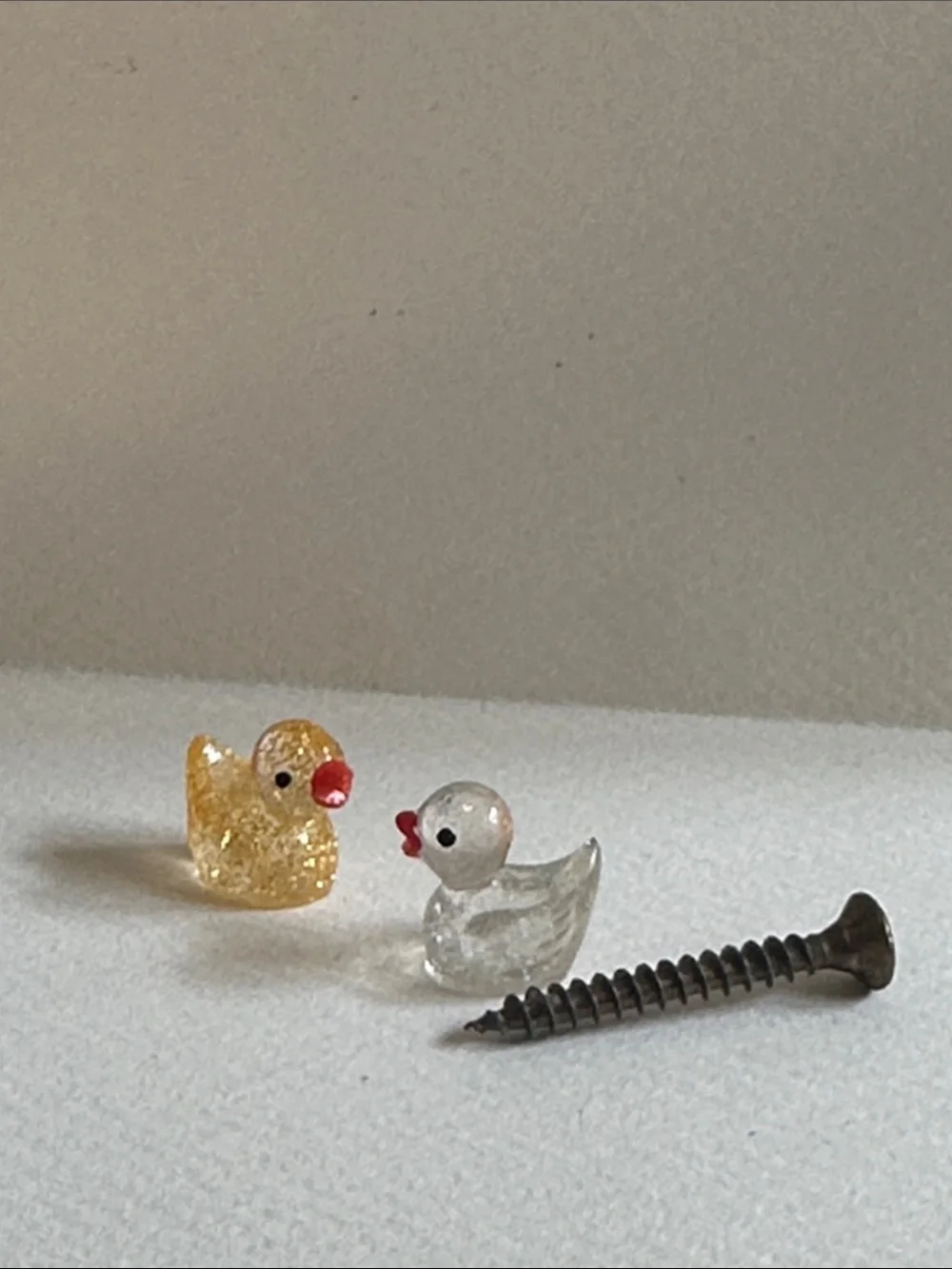 Tiny Rubber Duck Figurines - Set of 2
